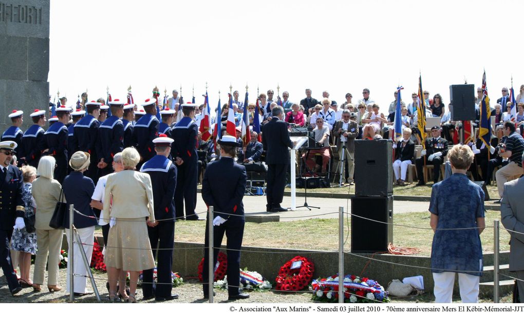 3 juillet 2010-Commémoration du 70ème anniversaire de la tragédie maritime de Mers-el-Kébir au mémorial national des marins morts pour la France de la Pointe Saint Mathieu (1ère partie)