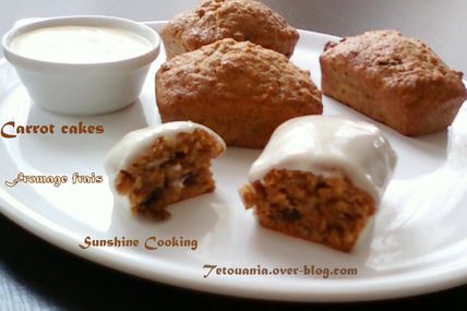 Carrot cakes et Fromage frais "St Môret"