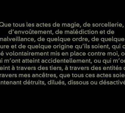 Prière de purification