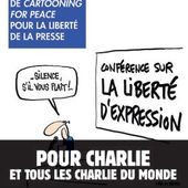 100 dessins de Cartooning for Peace pour la liberté de la presse.