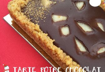 TARTE POIRE CHOCOLAT SANS CUISSON