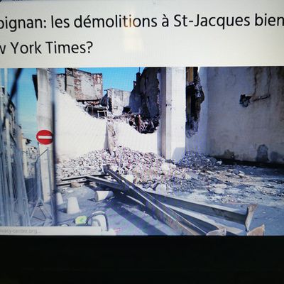 Perpignan/ Quartier St Jacques,démolition de l'îlot Puig annoncée,  la mairie nous nous prépare un retour vers le futur! 