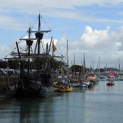 Goélette 3 mats la Nao victoria aux Sables d'olonne