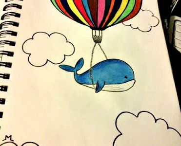 Whale in a balloon