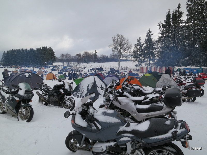 Concentration de motos sur le Plateau de Millevaches 2012
