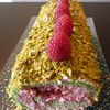 Buche Framboise, Pistache, Thé Matcha