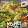 Salade de courgettes au citron et coriande