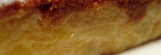 Gâteau aux pommes et crème de calisson