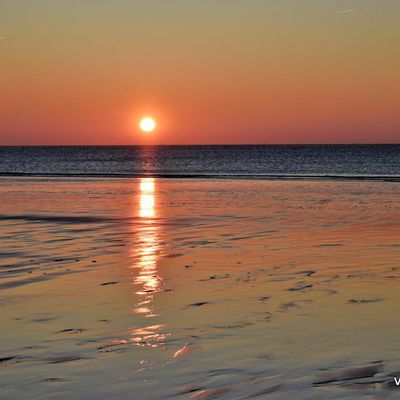 Crépuscule sur la plage de St-Jouin-Bruneval (76)