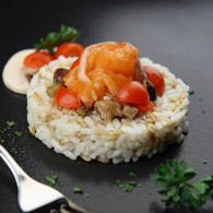 Ricette anti-colesterolo: sushi di riso con salmone affumicato (Riso, Orzo e Avena)