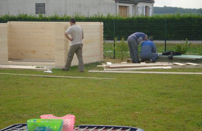 montage de l'abris jardin