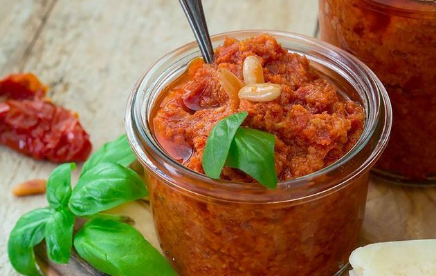 Sauce pesto rosso recette