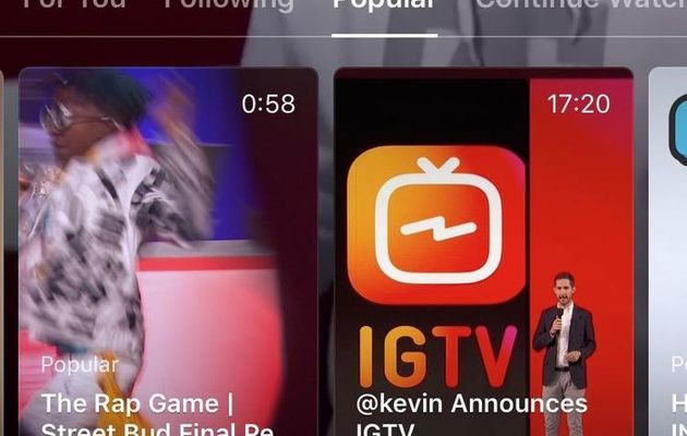 PT KP PRESS | Jarang Digunakan, Instagram Hilangkan Tombol IGTV di Aplikasinya