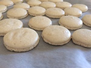 Macarons vanille et Nucellina