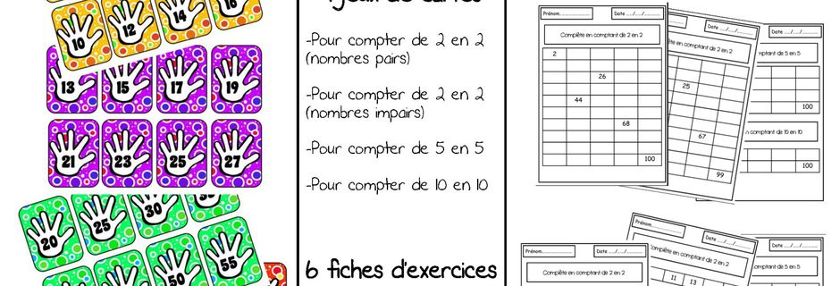 ateliers mathématiques: je compte de .... en...