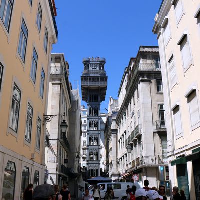 L’ascenseur de Santa Justa au cœur de Lisbonne (Portugal)