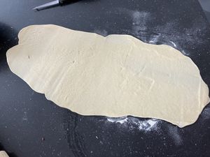 Brioche roulée à la crème de noisettes