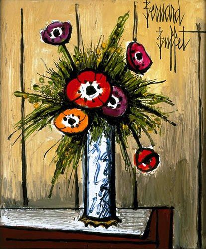 Les fleurs du peintre Bernard Buffet