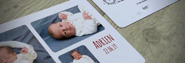 Le faire part de naissance du petit Adrien ... thème clip art