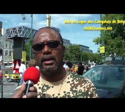 Vidéo: Sit-in à Bruxelles en soutien à Ne Mwanda Nsemi