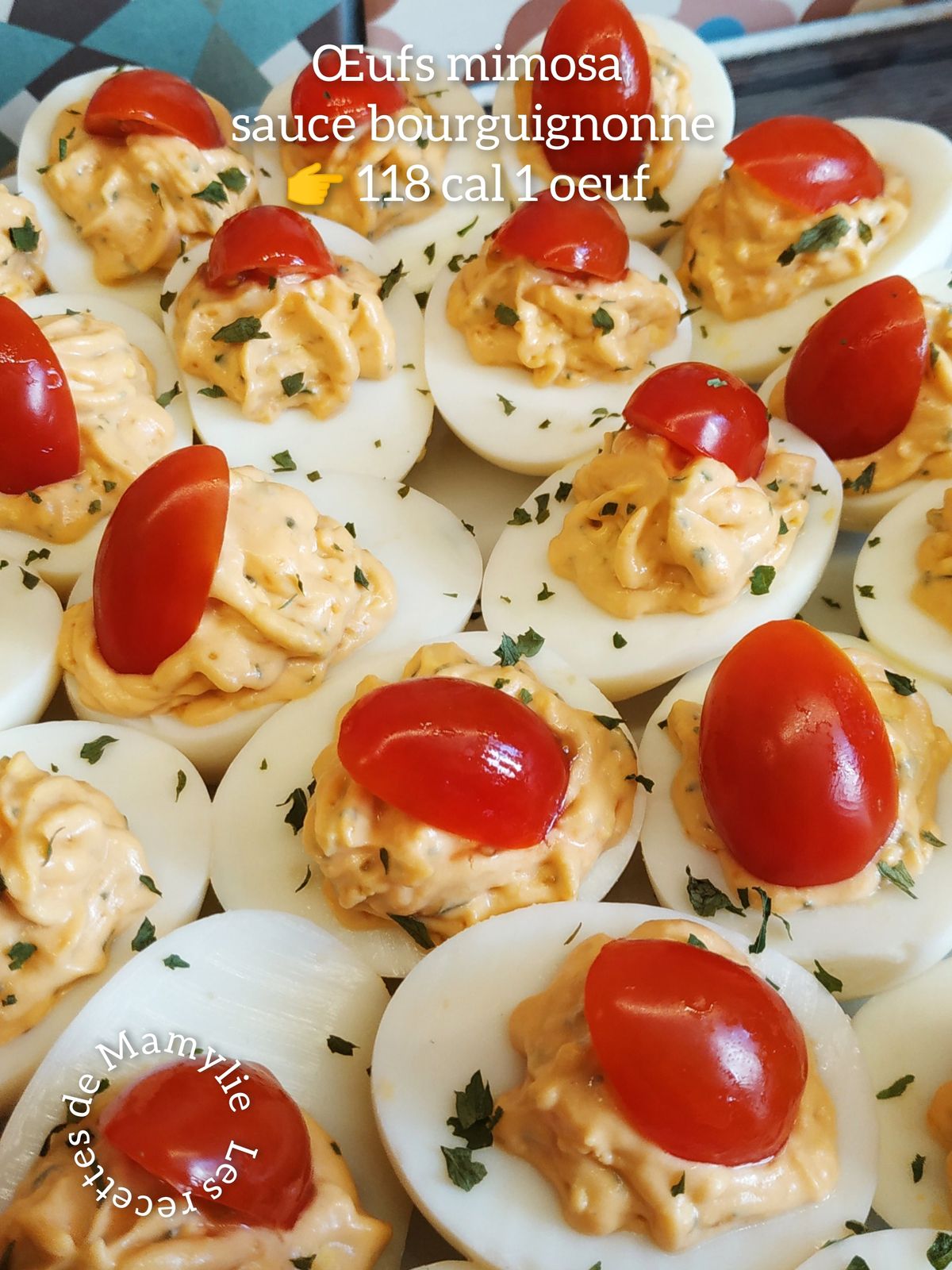 Sauce Sortes De Mayonnaise Avec De L oeuf Dur Œufs mimosa sauce bourguignonne - Les recettes de Mamylie