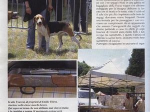 nous apparaissons dans une revue de chasse Italienne