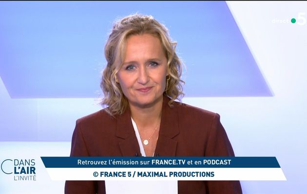 Caroline Roux C Dans l'Air L'Invité France 5 le 22.09.2022