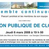 REUNION PUBLIQUE DE CLOTURE DU 6 MARS