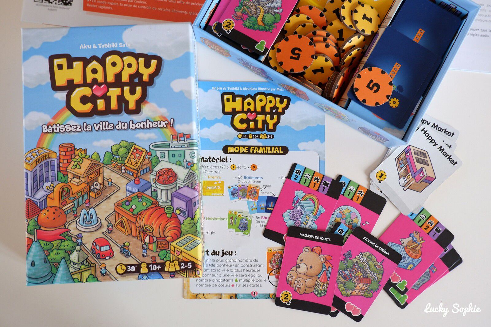 Happy City, super jeu de société familial dès 10 ans - Lucky