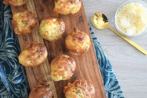 Muffins poireaux saumon fumé
