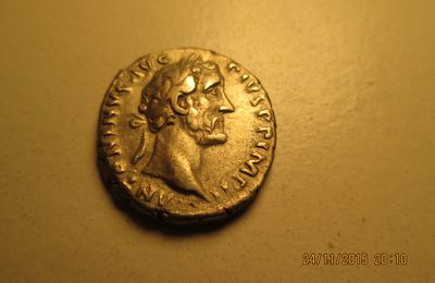 Monnaie romaine;ANTONIN LE PIEU  Denier 