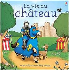 Les élèves ont résumé ce qu'ils ont appris sur cette période de l'histoire (dictée à l'adulte) :"Dans son château fort, le seigneur se protégeait avec des remparts et des douves qui étaient des fossés remplis d'eau. Le pont-levis était relevé quand les ennemis attaquaient.  Les chevaliers protégeaient  le seigneur et sa dame. Ils commençaient à apprendre à devenir chevalier à partir de 7 ans et ils étaient adoubés à 21 ans.  Le seigneur et sa dame organisaient des banquets. Le seigneur invitait d'autres seigneurs. Pendant le repas, des troubadours et des jongleurs présentaient un spectacle."