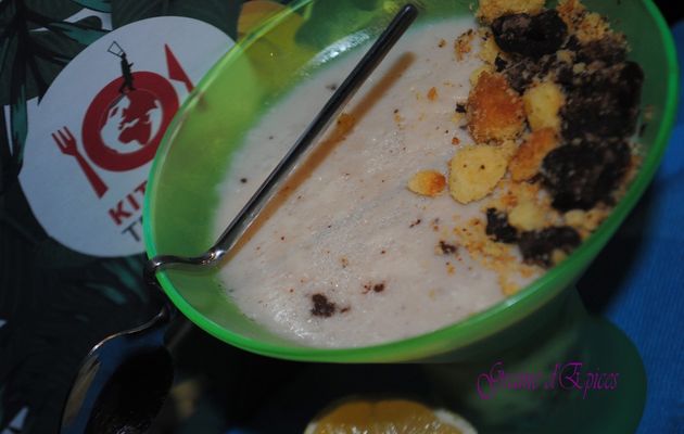 Blanc-manger au Crumble chocolaté