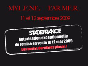 Mylène Farmer : vente des dernières places au Stade de France.