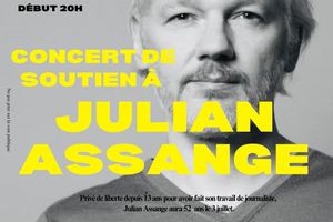 Concert de soutien à Julian Assange à la Maroquinerie à Paris le 3 juillet