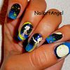 Nail art ciel étoilé ( première tentative)