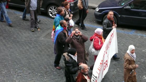 foto della manifestazione di Roma del 17 ottobre 2009