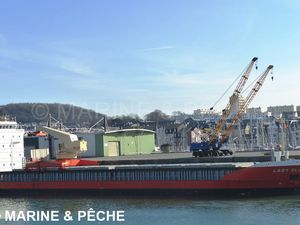 Port de Fécamp 14 février 2017 import bois & pâte à papier