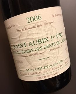 Saint Aubin 1er cru Les Murgers des dents de chien 2006 Marc Colin