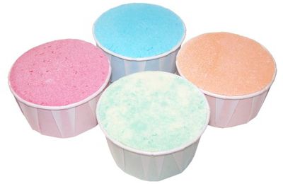 Soufflé de bain effervescent