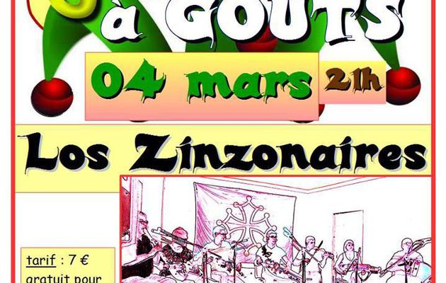 Bal Trad à Gout Rossignol le 4 Mars avec Los Zinzonaires !!!! ... Carnabal....venez déguisés!!!!!