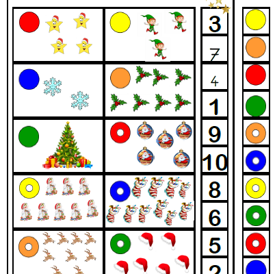 Les fiches logiques de Noël