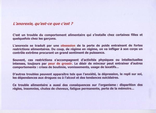 Est-ce que c'est bon les régimes ?
Je veux perdre 3 kgs avant l'été
Je n'ai pas envie de manger
Est-ce que je suis anorexique ?