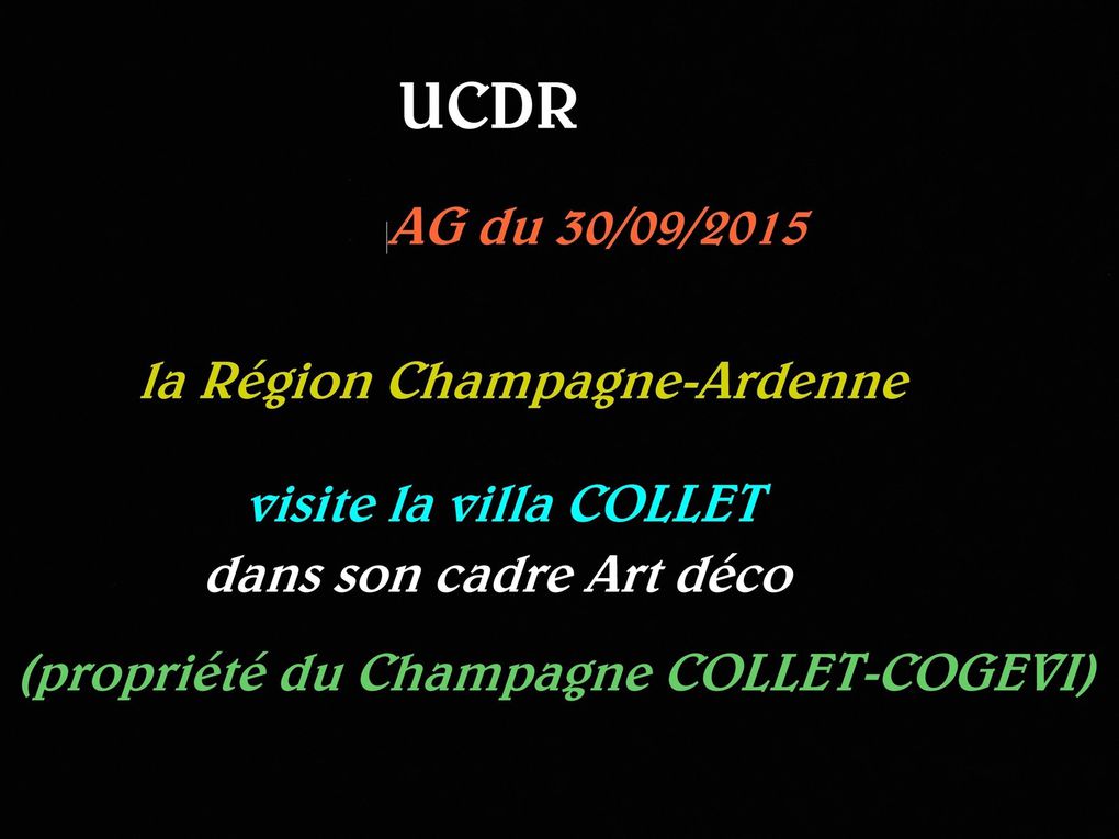 Dans les salons du Champagne COLLET-COGEVI suivi de la visite des caves et de la  Maison COGEVI
