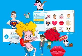 Emotiplus fête l’amour sur Skype