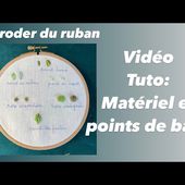 Broderie au ruban: vidéo tuto #tutobroderie #broderieruban