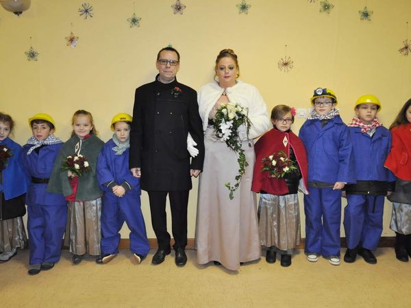 Préparation du défilé de la sainte-Barbe des Mineurs 2015 à Algrange 