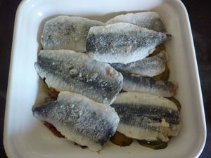 Gratin de sardines et de courgettes