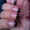 French noire et paillettes