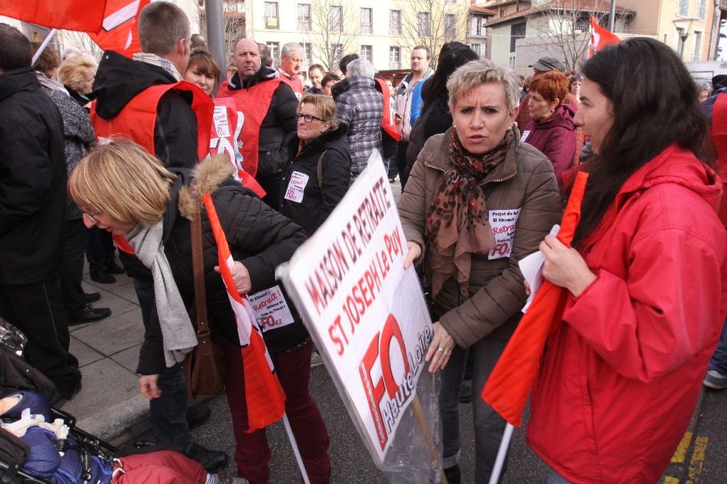31 mars: 5000 manifestants au Puy, 1million 200 000 dans le pays, une grève très suivie